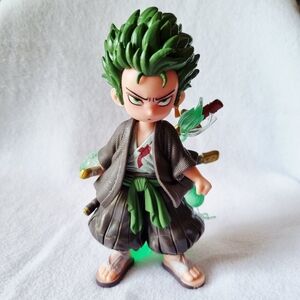 One Piece Roronoa Zoro 3D Figural Cute Cartoon Car Study Table Desk Collectible